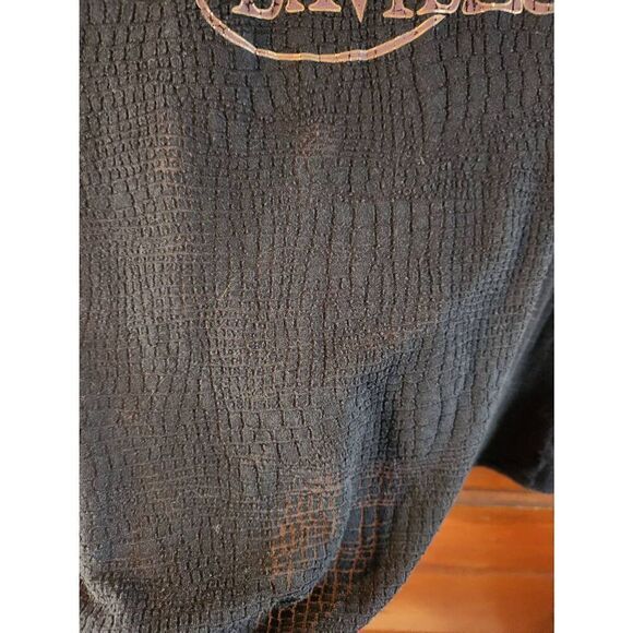 Harley-Davidson Womens See Through Peek-a-Boo Black short sleeved Size XL T Shir - Picture 4 of 4